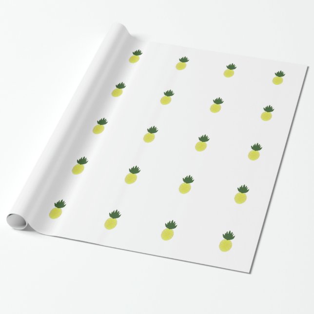 Papel De Presente Artsy Pineapple (Desenrolado)