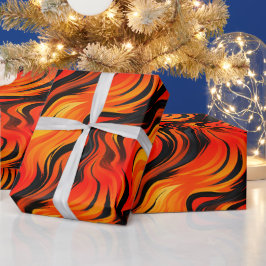 Papel De Presente Artsy Striped Design