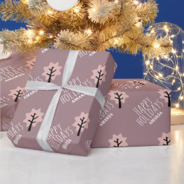 Papel De Presente Árvore de Biscoitos de Natal Personalizada Festa