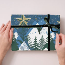 Papel De Presente Árvore de Florestas Moderna abstrato