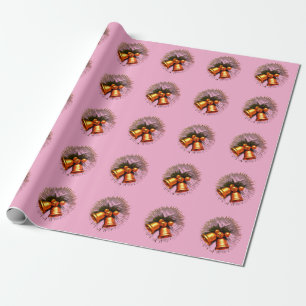Papel De Presente Árvore de Jingle Bell: Design de Camisa de Energia