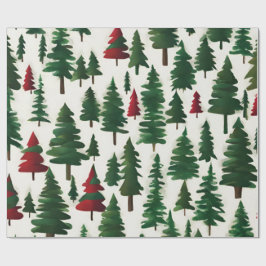 Papel De Presente Árvore de Natal