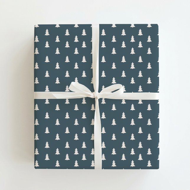 Papel De Presente Árvore de Natal Boho (Criador carregado)