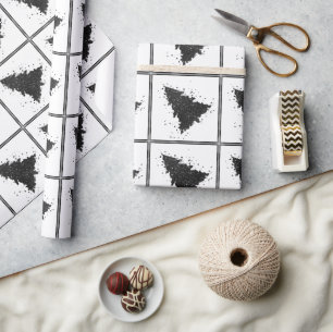 Papel De Presente Árvore de Natal Clássica Gorgeth Bold Kelly Gree