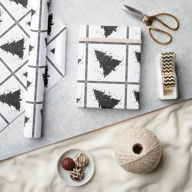 Papel De Presente Árvore de Natal Clássica | Gorgeth Bold Kelly Gree (Artesanato)