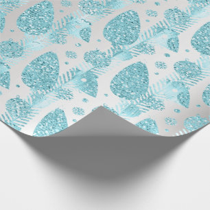 Papel De Presente Árvore de Natal da Cinza Feliz de Férias