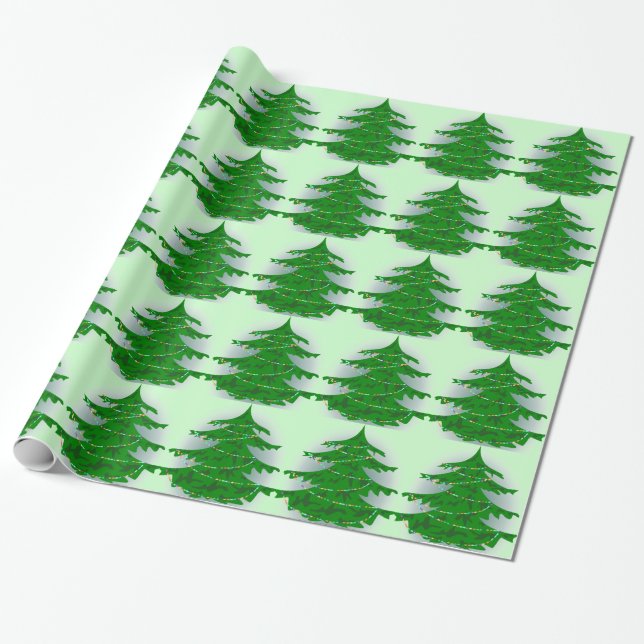 Papel De Presente Árvore de Natal de Camo (Desenrolado)