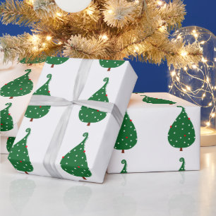 Papel De Presente Árvore de natal de spruce decorada, grande natal