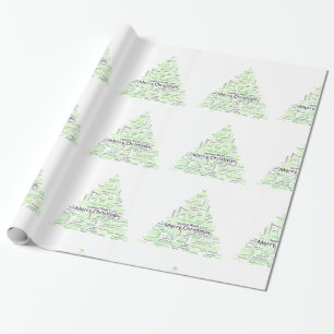 Papel De Presente Árvore de Natal decorativa