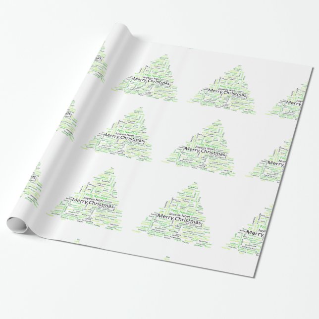 Papel De Presente Árvore de Natal decorativa (Desenrolado)