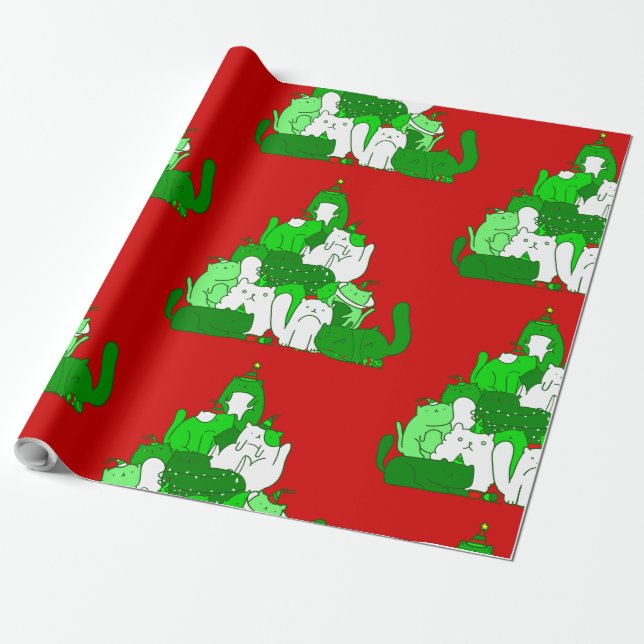 Papel De Presente árvore de natal feia festiva (Desenrolado)