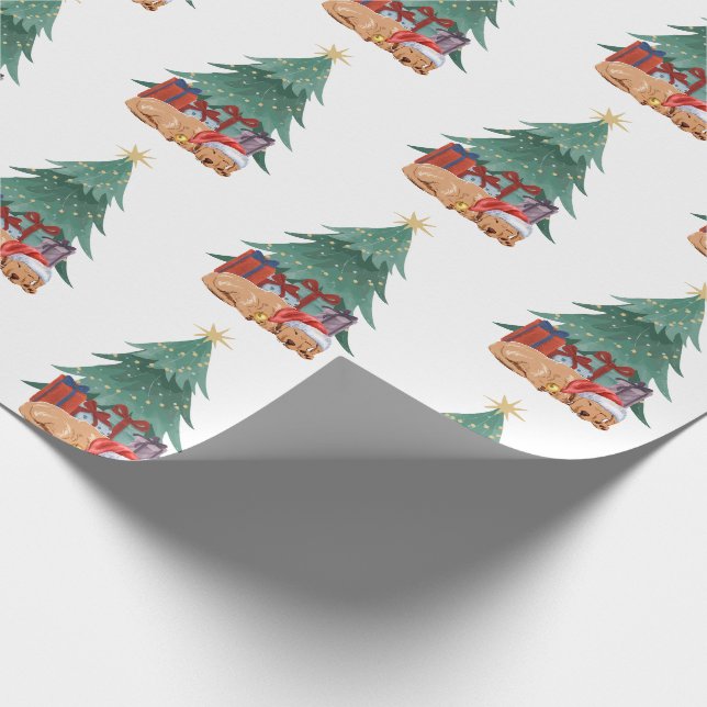 Papel De Presente Árvore de Natal Labrador (Ponta)