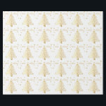 Papel De Presente Árvore de Natal metálica estrelado bonita do ouro<br><div class="desc">Árvore de Natal metálica estrelado bonita do ouro. Árvore de Natal metálica estrelado bonita do ouro no branco Estes cartões de natal originais, elegantes, chiques do Feliz Natal projetam em torno das estrelas lustrosas metálicas do ouro em alguns grandes produtos. Visite a loja para ver a coleção dos presentes e...</div>