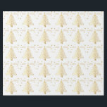 Papel De Presente Árvore de Natal metálica estrelado bonita do ouro<br><div class="desc">Árvore de Natal metálica estrelado bonita do ouro. Árvore de Natal metálica estrelado bonita do ouro no branco Estes cartões de natal originais, elegantes, chiques do Feliz Natal projetam em torno das estrelas lustrosas metálicas do ouro em alguns grandes produtos. Visite a loja para ver a coleção dos presentes e...</div>