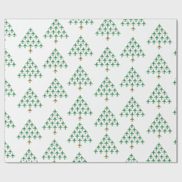 Papel De Presente Árvore de Natal para Cima e Fora