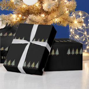 Papel De Presente Árvore de Natal Presente de Férias Inverno 