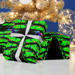 Papel De Presente Árvore de Natal punk
