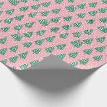 Árvore de Natal rosa e verde