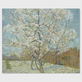 Papel De Presente Árvore de pêssego cor-de-rosa por Vincent van Gogh