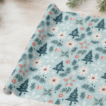 Árvore festiva e Design de flores