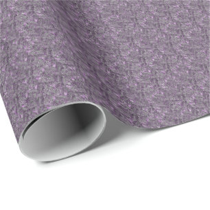 Papel De Presente Árvore Spruce Em Padrão Natural Roxo