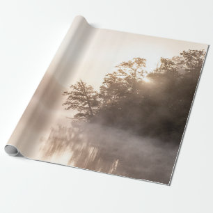 PAPEL DE PRESENTE ÁRVORES COM NEVO