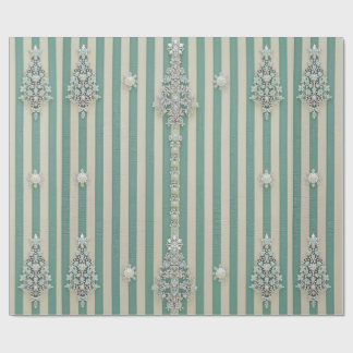 Papel De Presente Árvores de Cristal Listradas Seaoam
