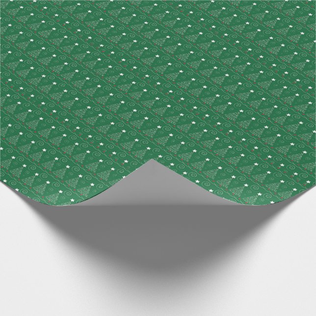 Papel De Presente Árvores de Natal (Ponta)