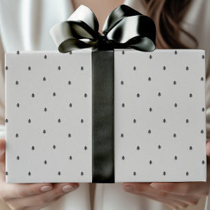 Papel De Presente Árvores de Natal Escandinavas Minimalistas Moderna