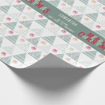 Árvores de Natal Verdes Modernas Abstrato Único