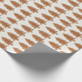 Papel De Presente Árvores de Pão de Natal Modernas