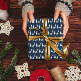 Papel De Presente Árvores marinhos de inverno