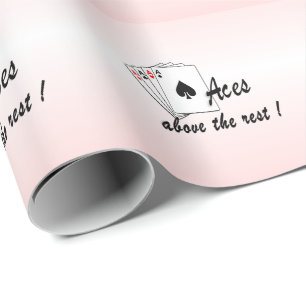 Papel De Presente Ás Acima do Resto Vermelho