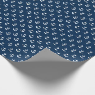 Papel De Presente As âncoras afastado náuticas personalizam