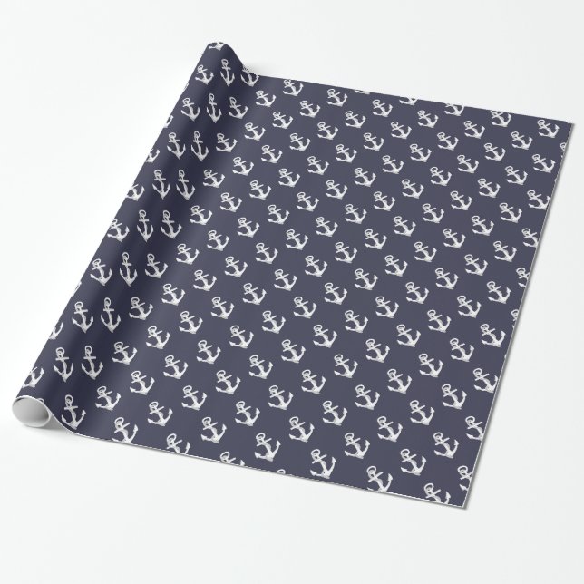 Papel De Presente As âncoras do navio (Desenrolado)