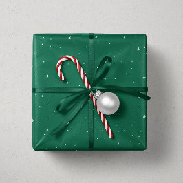 Papel De Presente As estrelas de Natal são brancas e bonitinhos feri