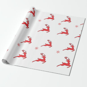 Papel De Presente As Nove Reindeers Gift Wrapper