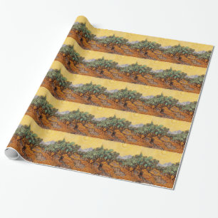 Papel De Presente As oliveiras de Vincent van Gogh (Azeitonas trees)