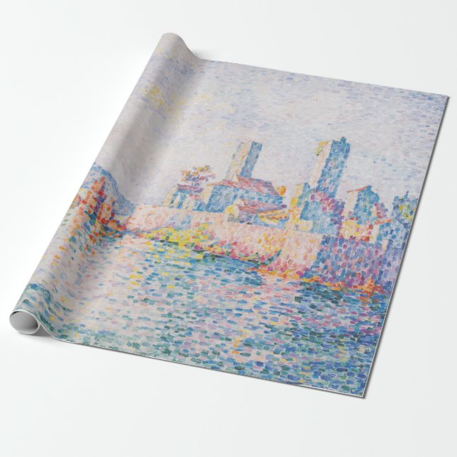 Papel De Presente As torres de Antibes (por Paul Signac) (Desenrolado)