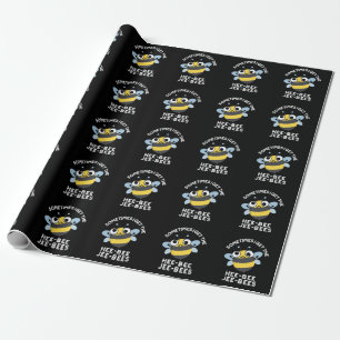 Papel De Presente Às vezes eu fico com o Heebee Jeebees Abelha Pun D