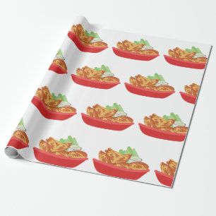 Papel De Presente Asas de frango