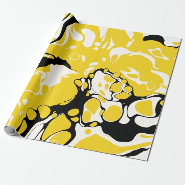 Papel De Presente Asher - Liquify Abstraction (Desenrolado)