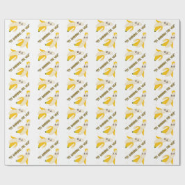 Papel De Presente aspas bananas
