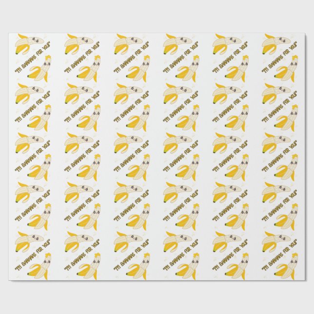 Papel De Presente aspas bananas (Aberto)