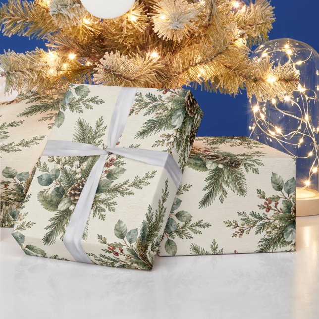 Papel De Presente Assinatura de Botânica de Inverno Pinheiro & Eucal (Feriados)