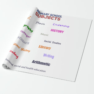 Papel De Presente Assuntos da escola primária