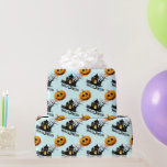 Papel De Presente Assustador Jack-O-Lanterna Halloween<br><div class="desc">Um papel assustador para festas de aniversário de Halloween,  chás de fraldas temáticos de Horror ou presentes de Halloween.</div>