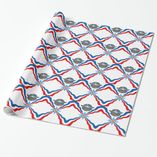 Papel De Presente Assyrian-Bandeira