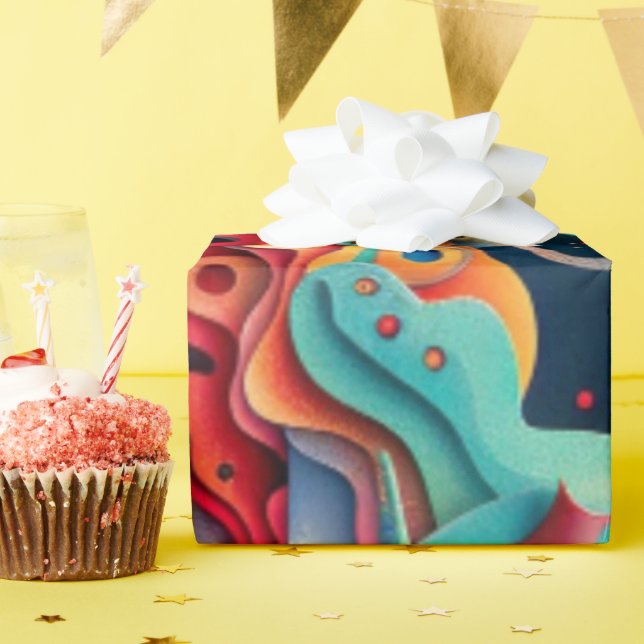 Papel De Presente Astronauta (Festa de aniversário)