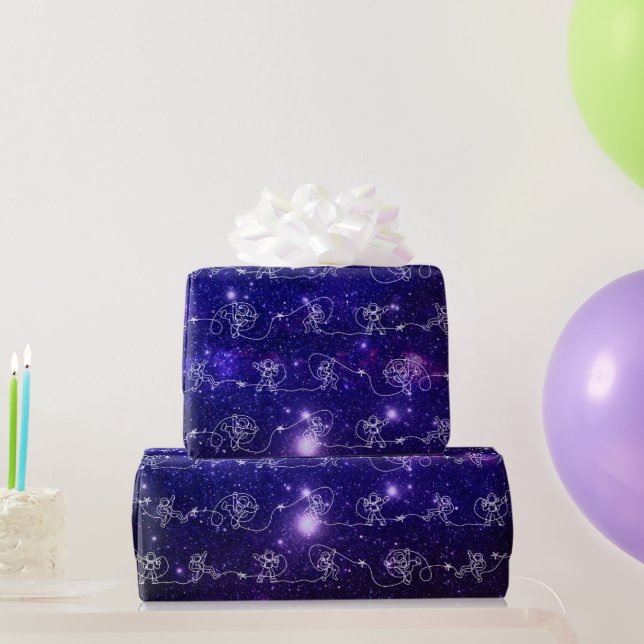 Papel De Presente Astronauta (Presentes para festas)